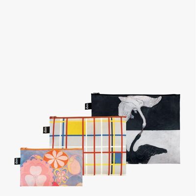 KLINT Il cigno, Infanzia MONDRIAN New York Tasche con cerniera riciclate