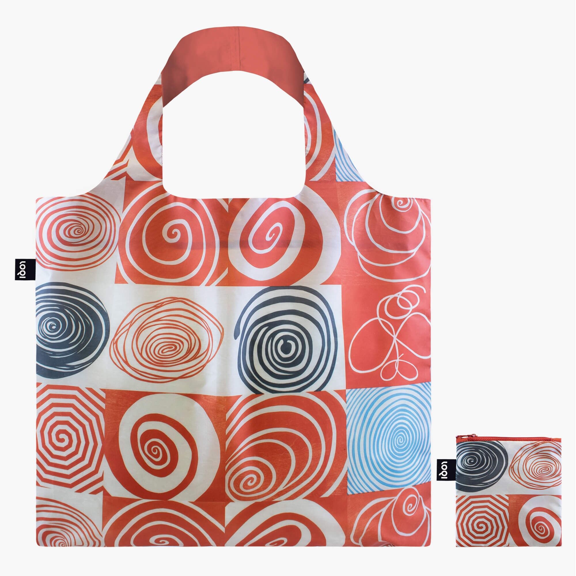 LOUISE BOURGEOIS Borsa riciclata con griglie a spirale