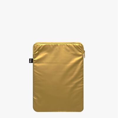 Funda para portátil dorada METÁLICA