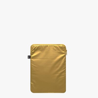 Funda para portátil dorada METÁLICA