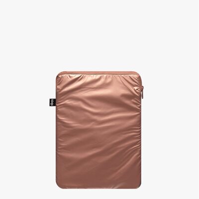 Funda para portátil en oro rosa METÁLICA