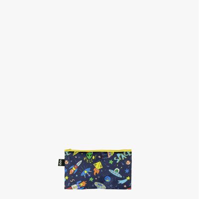 SPACE UFO Recycled Mini Zip Pocket