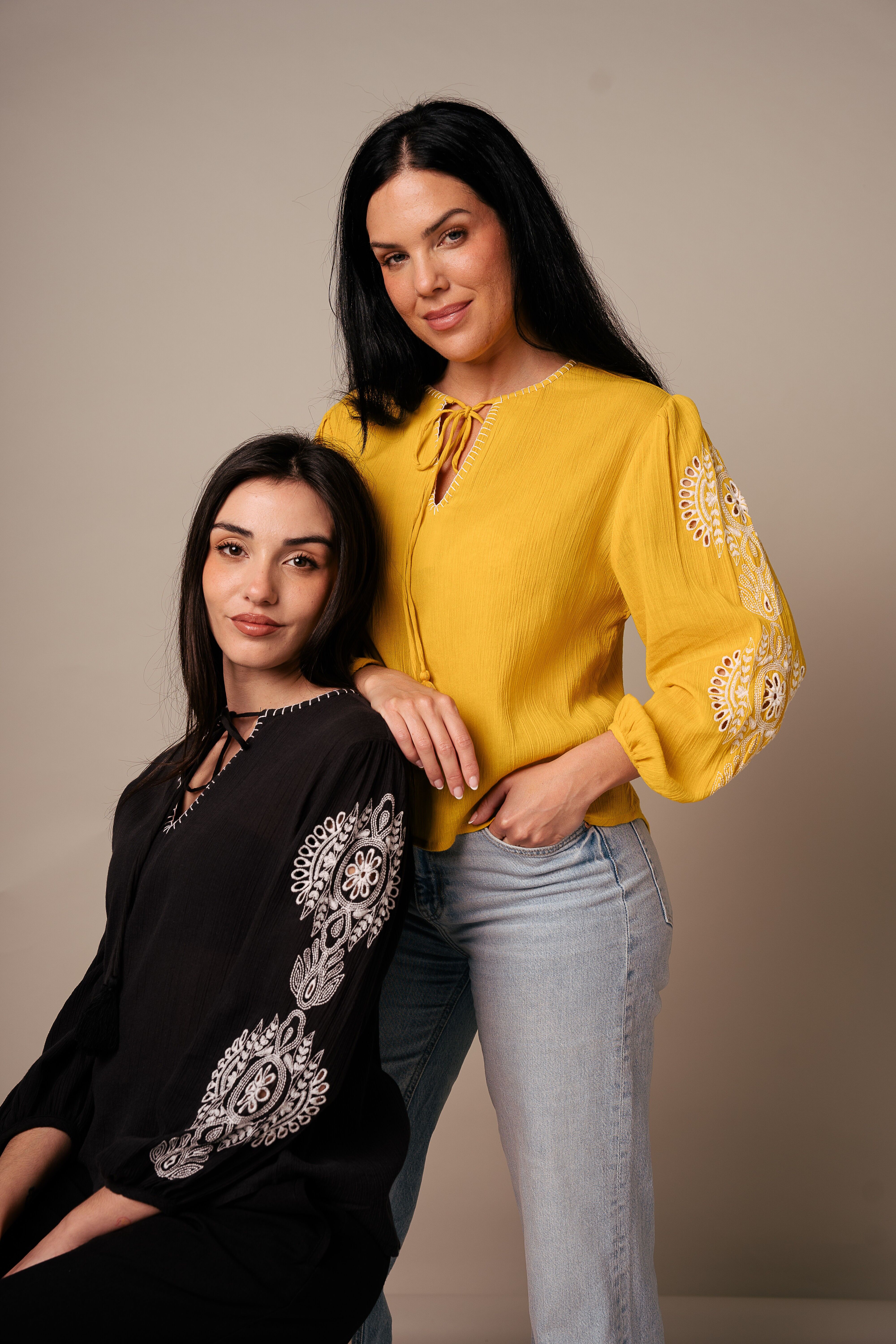 Chemisier écossais noir