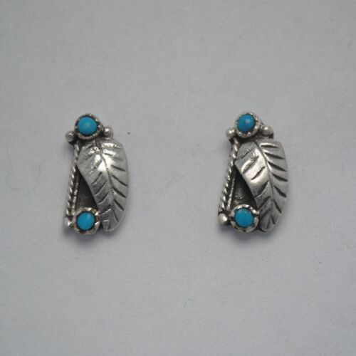 Boucles d'oreilles en turquoise et argent 925