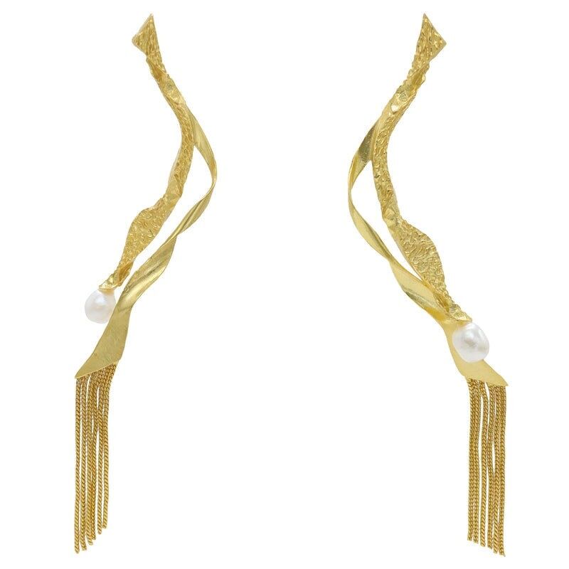 Orecchini Tunicata Di Perle