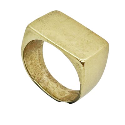 Bague sceau blanc en argent 7 microns T15 (copie)