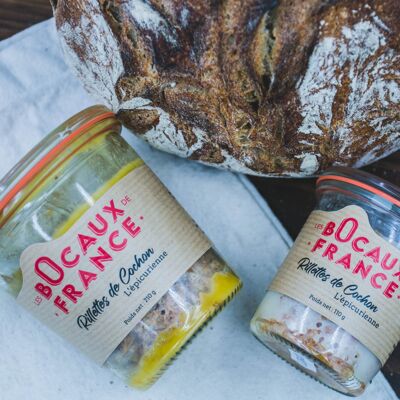 Pork Rillettes with Duck Foie Gras (30%) – Gourmet Edition (110 g / 210 g)