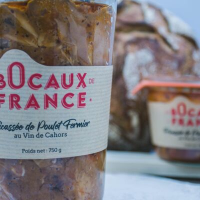 Chicken Fricassee with Cahors Wine – Rustic & Generous Taste (250 g / 450 g)