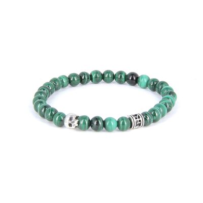 Mini - Malachite - bracelet en malachite et argent