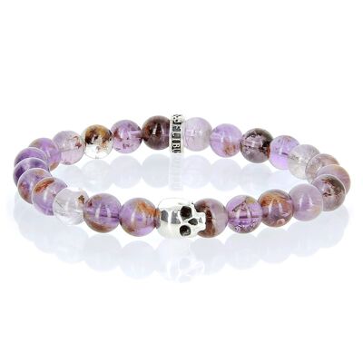 K.I.S.S. bracelet en amethyste cacoxenite et argent