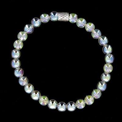 Sirene - bracelet en quartz cristal vert et argent 925 Sterling