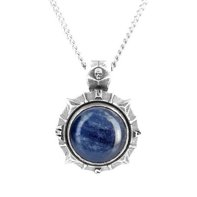 Pendentif interchangeable Rose des Vents et ornement kyanite