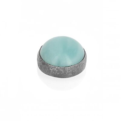 Amazonite Bleu - Ornement pour systeme Interchangeable en Argent 925