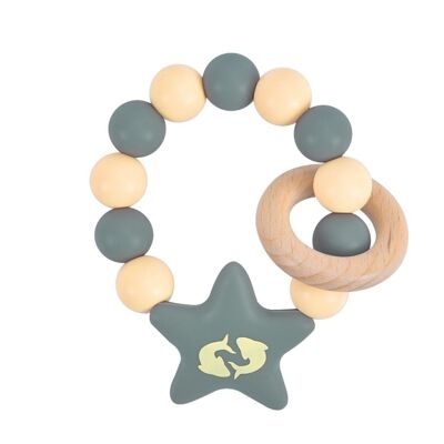 Silicone Teether with Zodiac sign "Pisces"