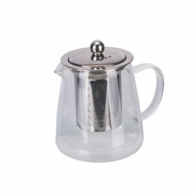 650 ml teapot with borosilicate glass infuser