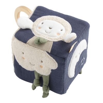 Cube d'activités bébé en coton bio - PETIT NUAGE