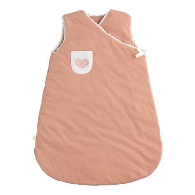 Gigoteuse bébé naissance en coton brodée - PETIT COEUR