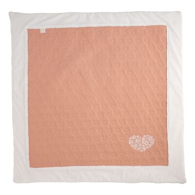 Grand tapis de jeu en coton matelassé - PETIT COEUR