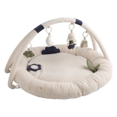 Tapis d'éveil rond en bouclette coton bio - PETIT NUAGE