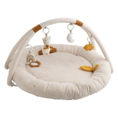 Tapis d'éveil rond en bouclette coton bio - PETIT SOLEIL