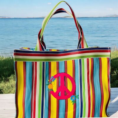 Shopper XL recycled plastic Peace