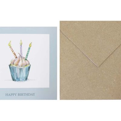 Cupcake Happy Birthday Postcard