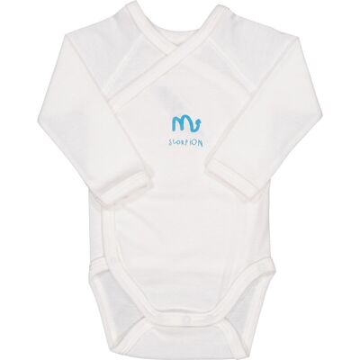 Scorpion long-sleeved baby bodysuit - 3M - organic cotton