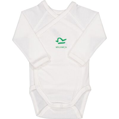 Balance long-sleeved baby bodysuit - 3M - organic cotton