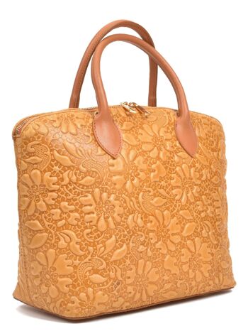 Sac Anna Luchini-Top Handle_COGNAC 8095 3