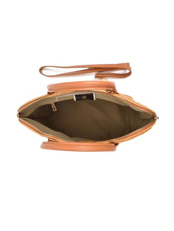 Sac Anna Luchini-Top Handle_COGNAC 8095 4