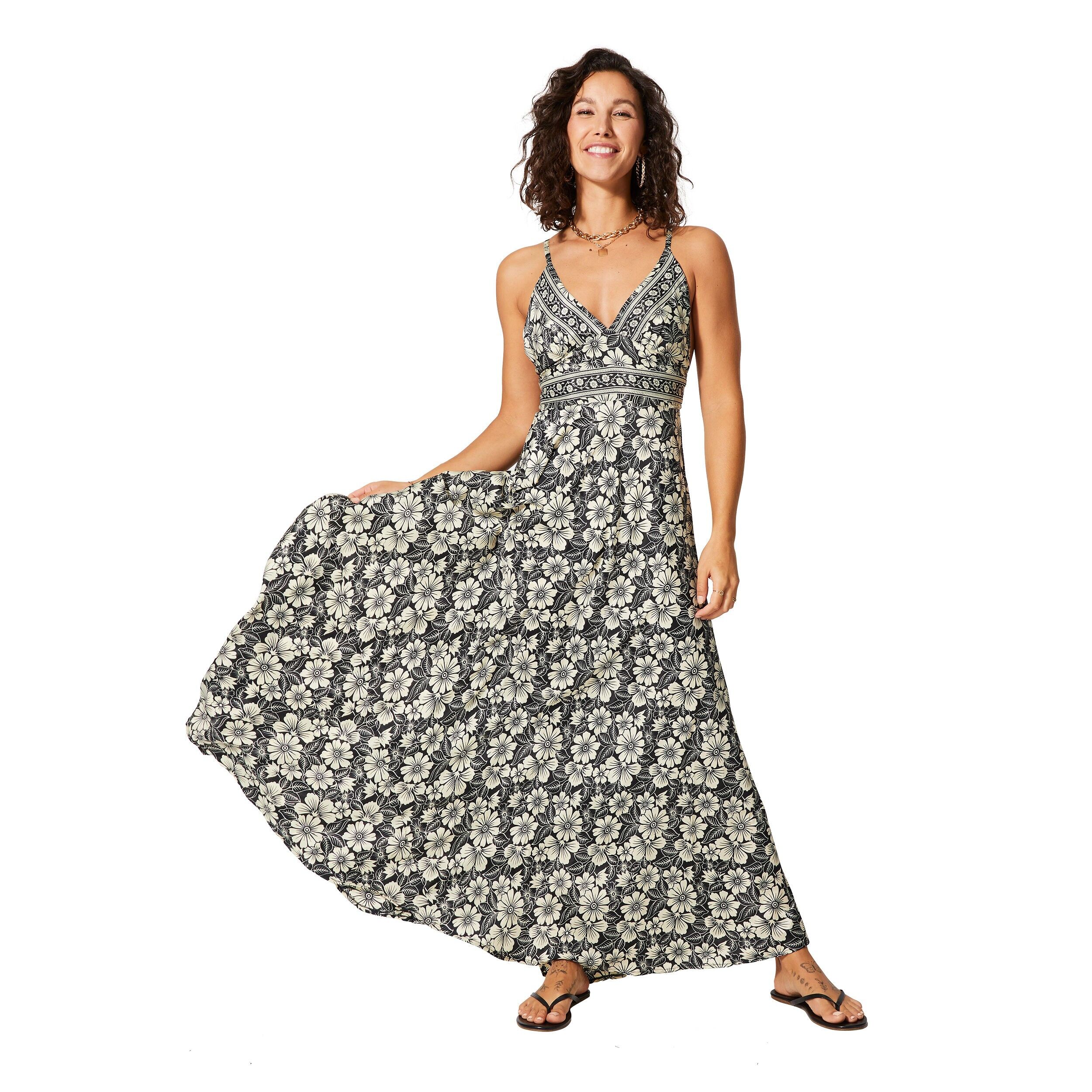 LANGES ÄRMELLOSES SOMMERKLEID MCMAXI0638H