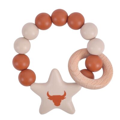 Silicone Teether with Zodiac sign "Taurus"