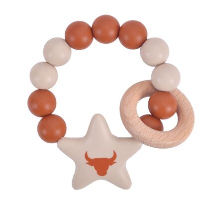 Silicone Teether with Zodiac sign "Taurus"