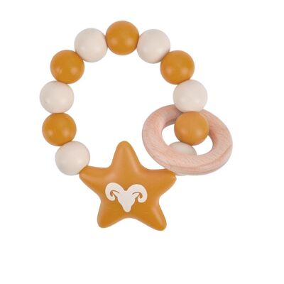 Silicone Teether with Zodiac sign "Aries"