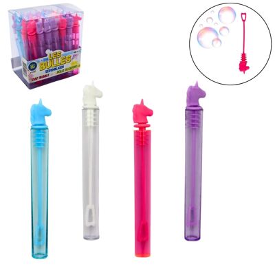 Flacon de bulles de savon Licorne 11 cm 4 Modèles