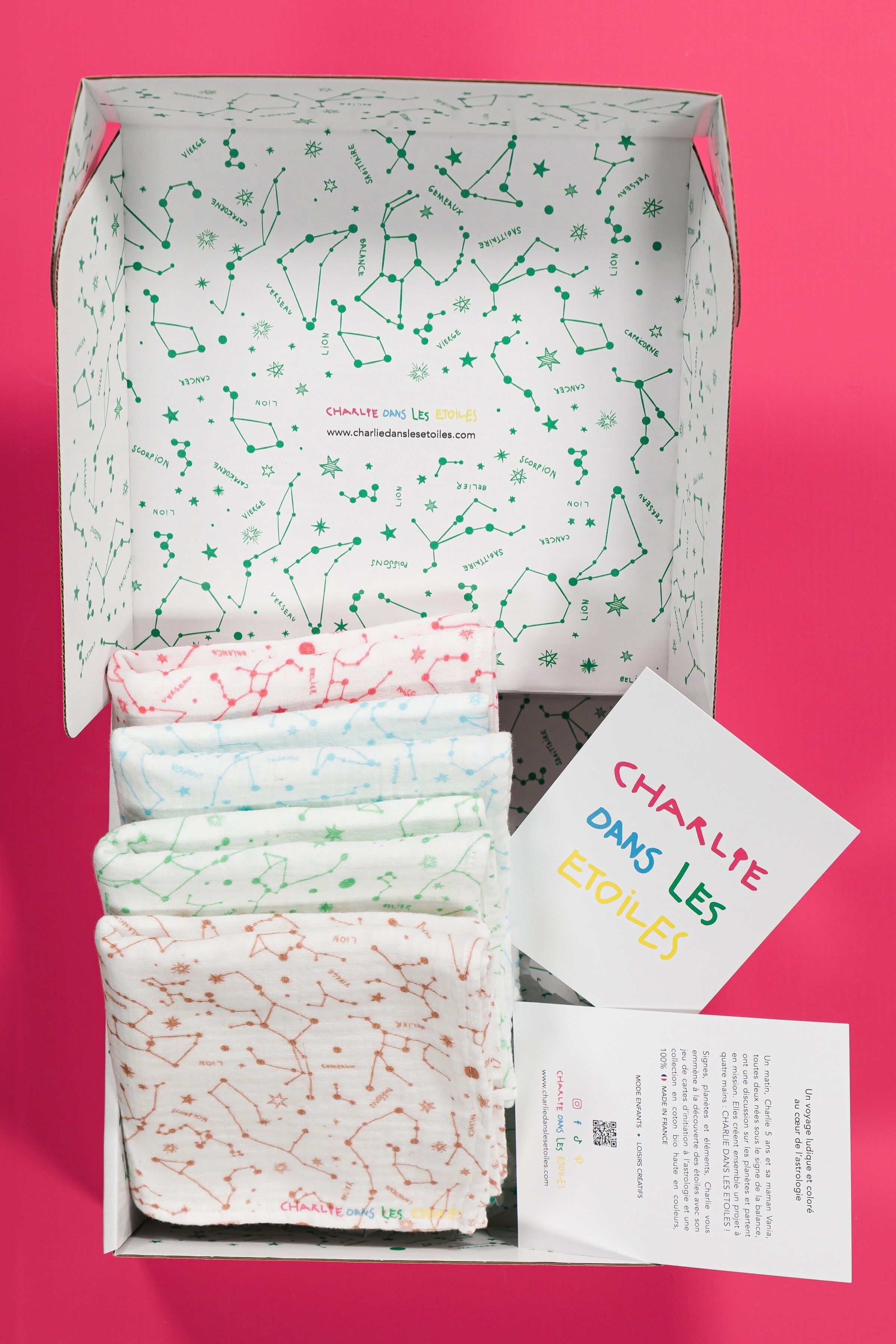 Scatola da 4 fasce con costellazioni