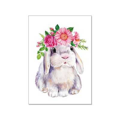 Postcard up, rabbit