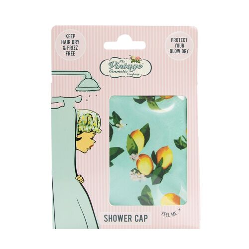 Shower Cap Lemon Print