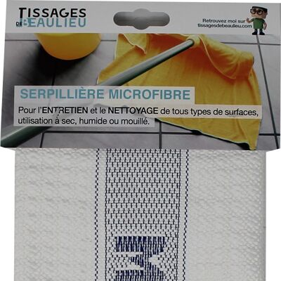 Serpilliere gaufree marquee microfibres blanc