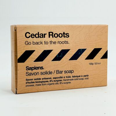 Jabón sólido de raíces de cedro - 100 g