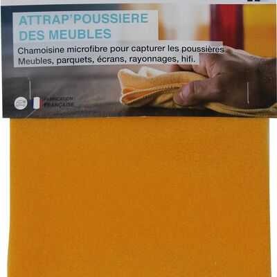 Attrap' poussiere du mobilier chamoisine jaune