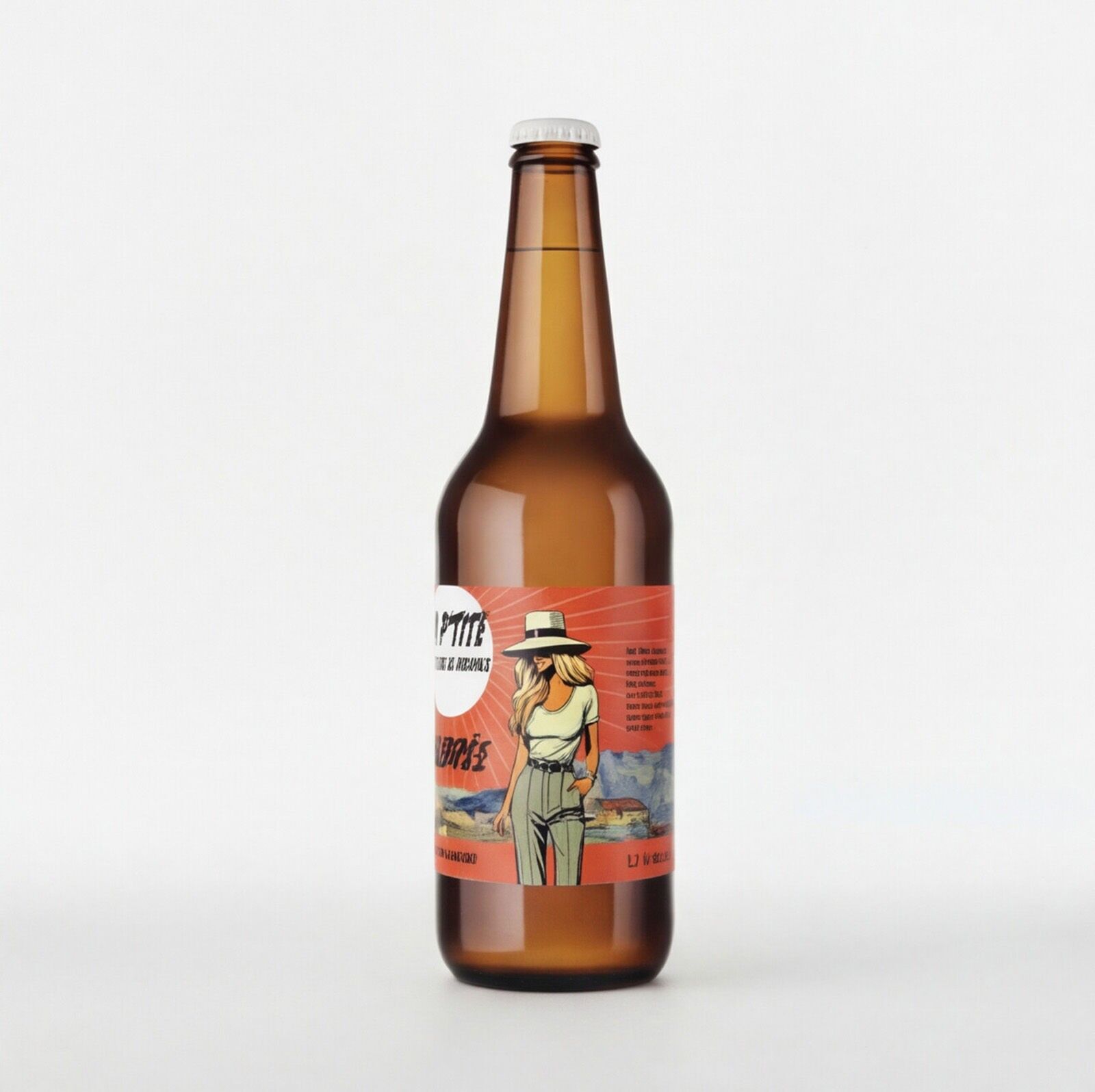 Amber beer from Provence - P'TITE BRASSERIE amber 6.3% 33cl