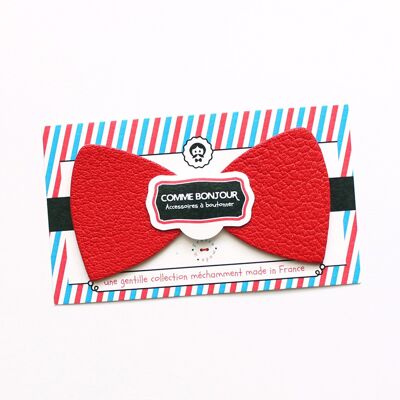 Cuirly Bow Tie Red