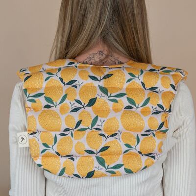 Heat pad for the neck filled with spelt grains - lemon