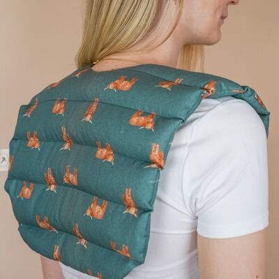 Neck pillow filled with organic spelt - Cow