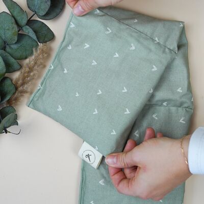 Heat pad with grains to warm up - Matcha Heart