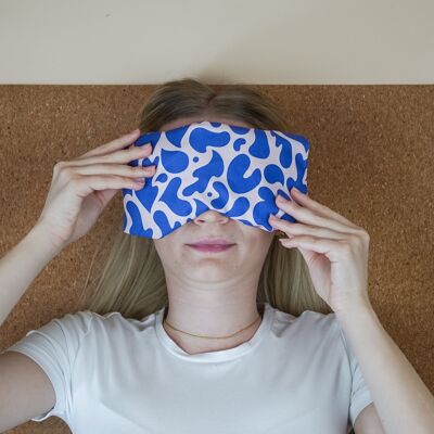 Coussin de méditation pour les yeux pour le yoga - rose-bleu