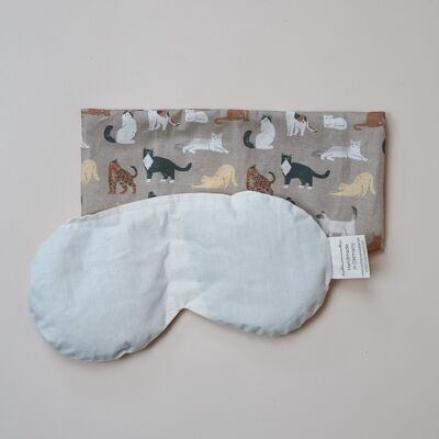 Eye pillow with organic spelt & organic lavender - Cats