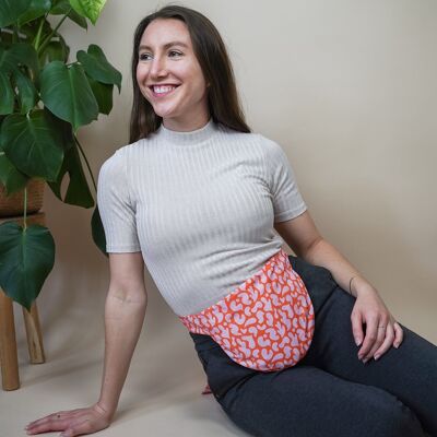 Heat pad for periods - Bellywrap Pink-Orange