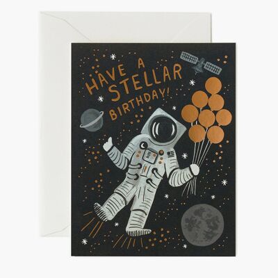Astronauten-Geburtstagskarte "Stellar" - Rifle Paper
